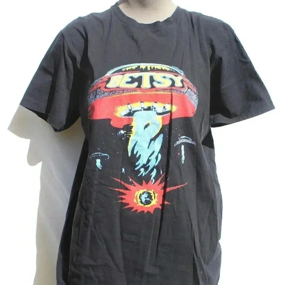 Vintage 2010 Betsy Graphic Black Concert T-Shirt Tee Shirt - Large - Picture 1 of 3